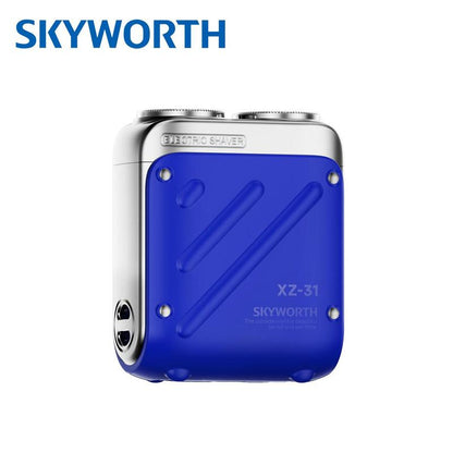 Skyworth Traveller Mini Electric Beard Shaver, Waterproof & Comfortable Double-Ring Magnetic Cutter, One-Button Long Lasting for Travel & Daily Use, 2025 New Beard Shaver Fathersdaygift Shaving Products