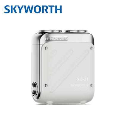Skyworth Traveller Mini Electric Beard Shaver, Waterproof & Comfortable Double-Ring Magnetic Cutter, One-Button Long Lasting for Travel & Daily Use, 2025 New Beard Shaver Fathersdaygift Shaving Products