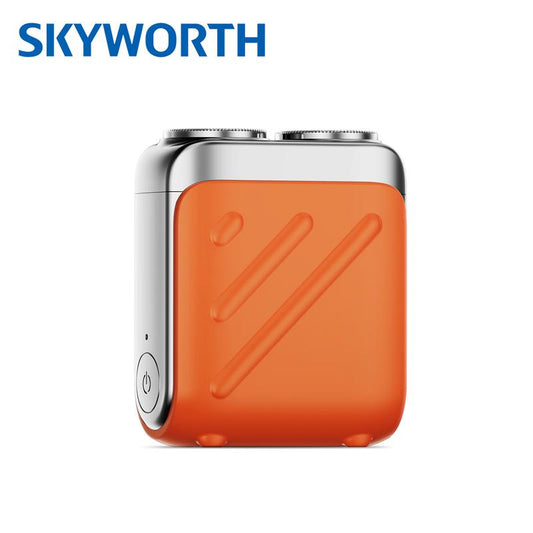 Skyworth Traveller Mini Electric Beard Shaver, Waterproof & Comfortable Double-Ring Magnetic Cutter, One-Button Long Lasting for Travel & Daily Use, 2025 New Beard Shaver Fathersdaygift Shaving Products