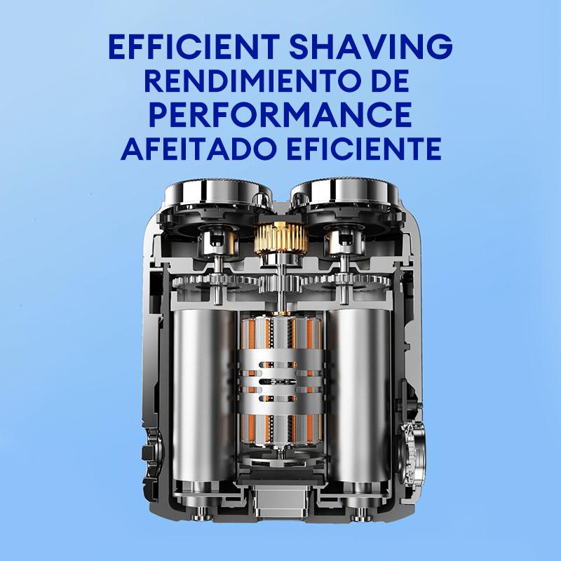 Skyworth Traveller Mini Electric Beard Shaver, Waterproof & Comfortable Double-Ring Magnetic Cutter, One-Button Long Lasting for Travel & Daily Use, 2025 New Beard Shaver Fathersdaygift Shaving Products