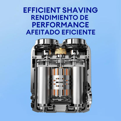Skyworth Traveller Mini Electric Beard Shaver, Waterproof & Comfortable Double-Ring Magnetic Cutter, One-Button Long Lasting for Travel & Daily Use, 2025 New Beard Shaver Fathersdaygift Shaving Products