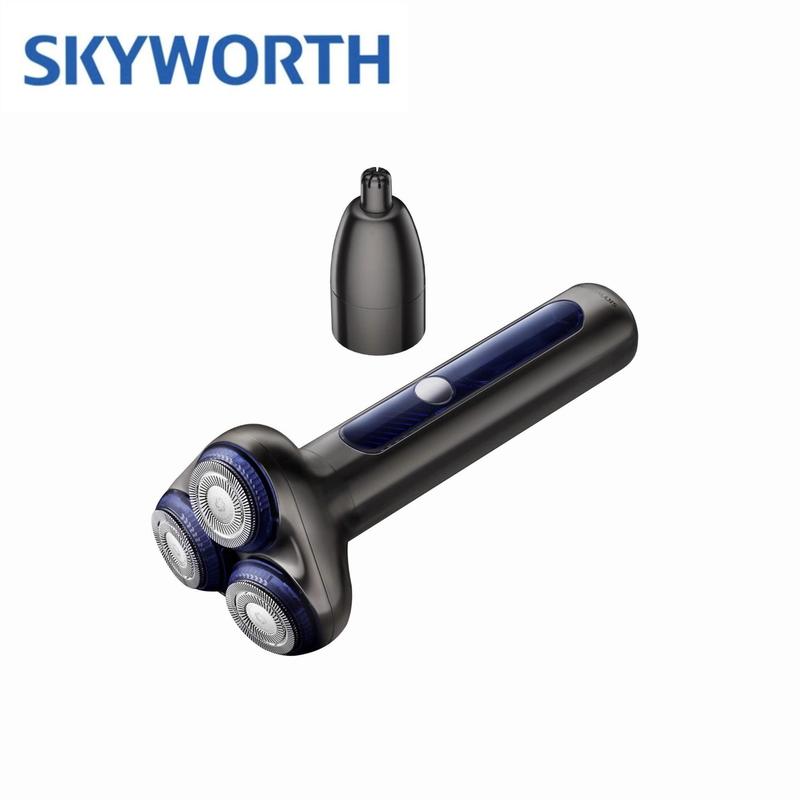 Skyworth Traveller Mini Electric Beard Shaver, Waterproof & Comfortable Double-Ring Magnetic Cutter, One-Button Long Lasting for Travel & Daily Use, 2025 New Beard Shaver Fathersdaygift Shaving Products